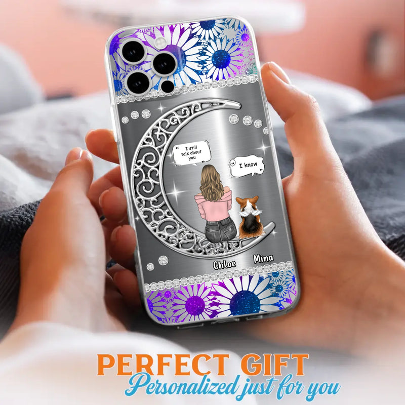 Custom Personalized To The Moon & Back Pet Phone Case - Memorial Gift Idea For Dog/ Cat/ Rabbits Owners - Up to 4 Dogs/ Cats/ Rabbits - Case For iPhone And Samsung