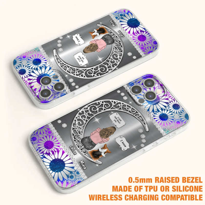 Custom Personalized To The Moon & Back Pet Phone Case - Memorial Gift Idea For Dog/ Cat/ Rabbits Owners - Up to 4 Dogs/ Cats/ Rabbits - Case For iPhone And Samsung