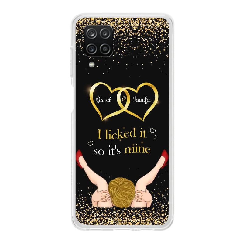 Custom Personalized Couple Phone Case - Gift Idea For Couple/Valentines Day - I Licked It So It's Mine - Case For iPhone/Samsung
