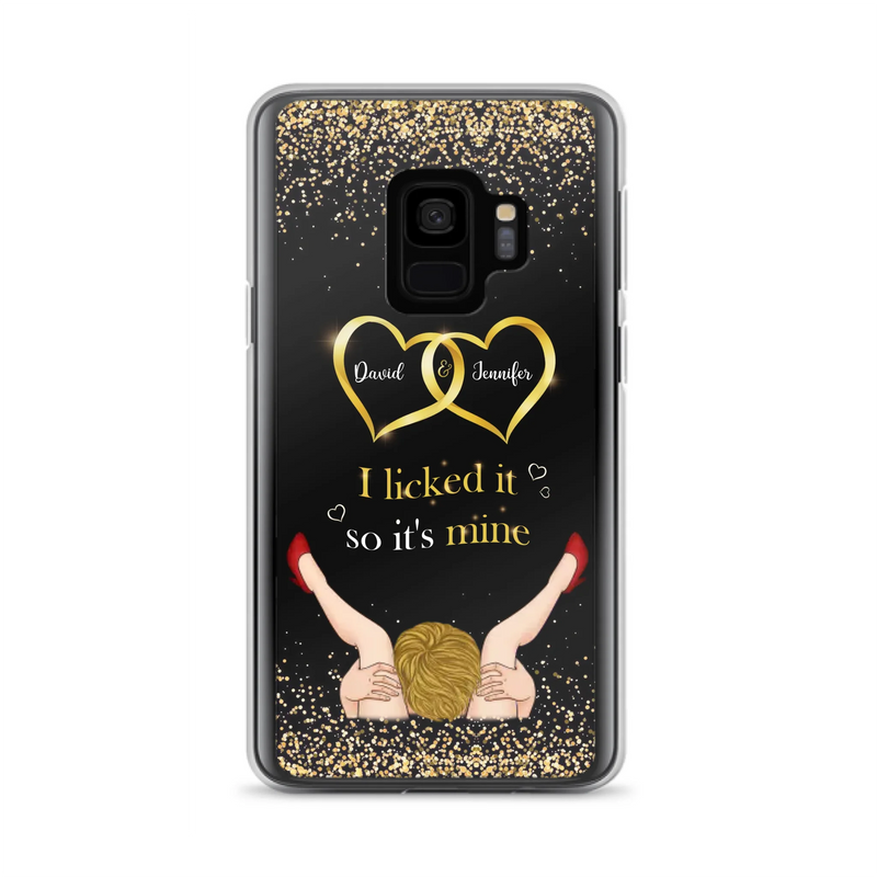 Custom Personalized Couple Phone Case - Gift Idea For Couple/Valentines Day - I Licked It So It's Mine - Case For iPhone/Samsung
