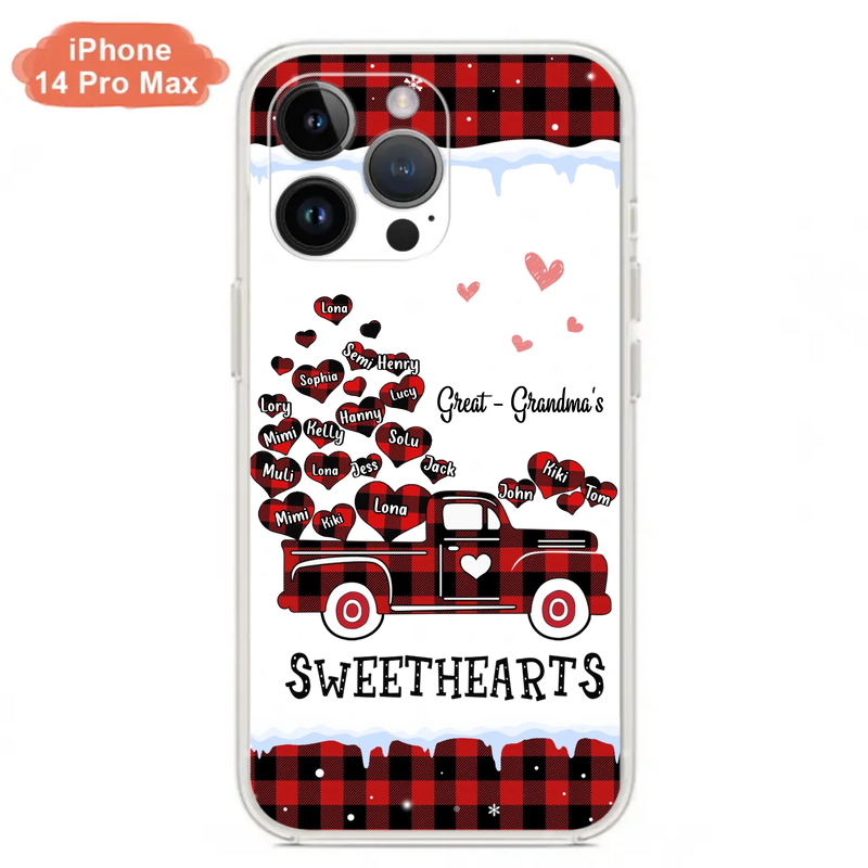 Personalized Grandma Phone Case - Gift Idea For Grandma - Upto 20 Children - Great - Grandma's Sweethearts - Case For iPhone/Samsung