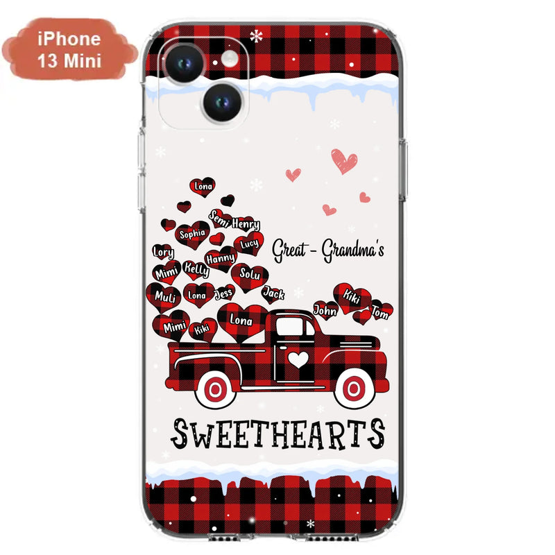 Personalized Grandma Phone Case - Gift Idea For Grandma - Upto 20 Children - Great - Grandma's Sweethearts - Case For iPhone/Samsung