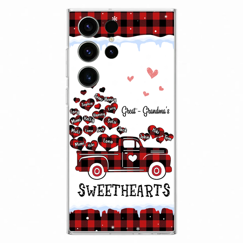 Personalized Grandma Phone Case - Gift Idea For Grandma - Upto 20 Children - Great - Grandma's Sweethearts - Case For iPhone/Samsung