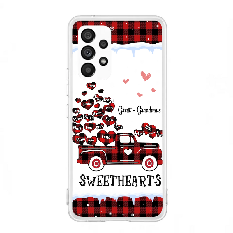 Personalized Grandma Phone Case - Gift Idea For Grandma - Upto 20 Children - Great - Grandma's Sweethearts - Case For iPhone/Samsung