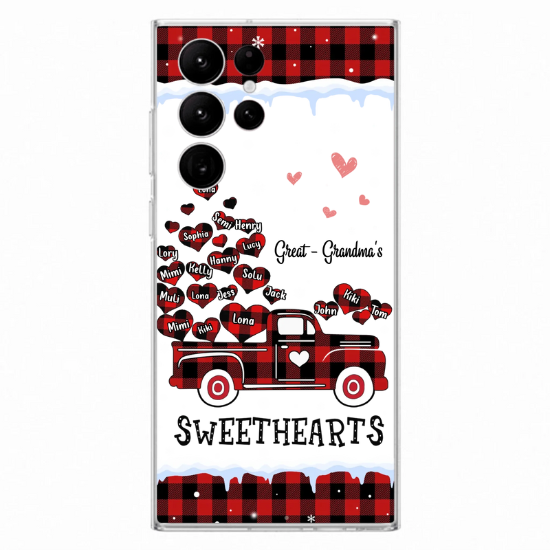 Personalized Grandma Phone Case - Gift Idea For Grandma - Upto 20 Children - Great - Grandma's Sweethearts - Case For iPhone/Samsung