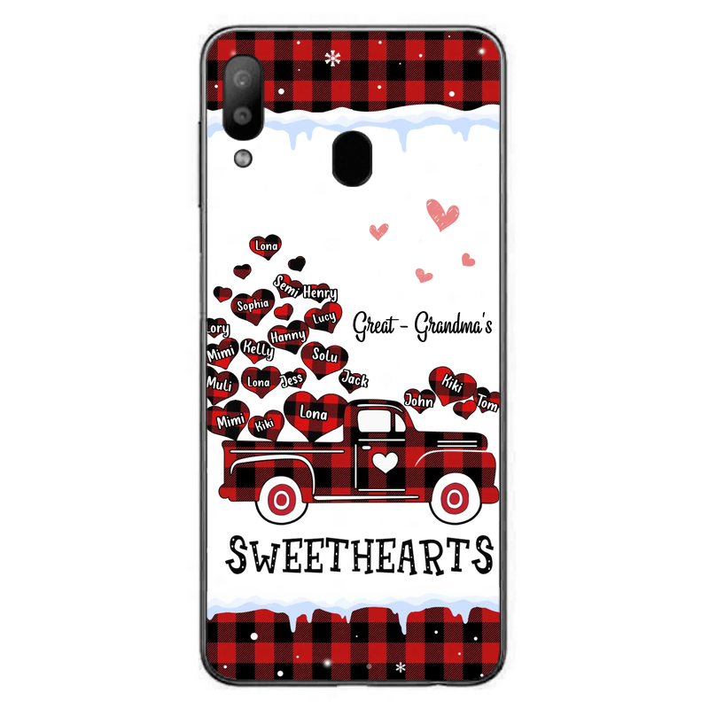 Personalized Grandma Phone Case - Gift Idea For Grandma - Upto 20 Children - Great - Grandma's Sweethearts - Case For iPhone/Samsung