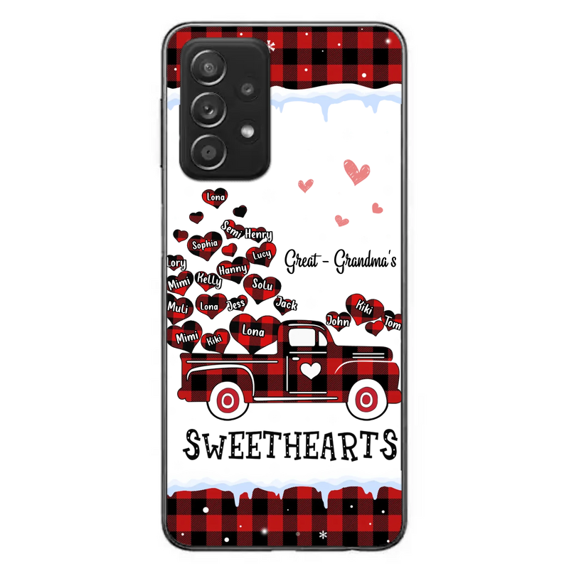 Personalized Grandma Phone Case - Gift Idea For Grandma - Upto 20 Children - Great - Grandma's Sweethearts - Case For iPhone/Samsung