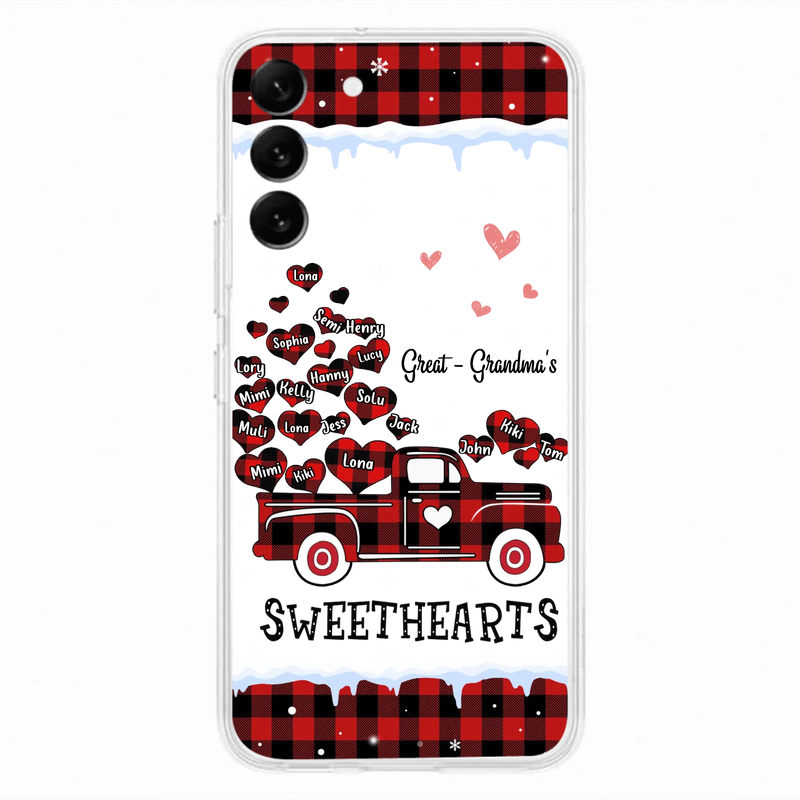 Personalized Grandma Phone Case - Gift Idea For Grandma - Upto 20 Children - Great - Grandma's Sweethearts - Case For iPhone/Samsung