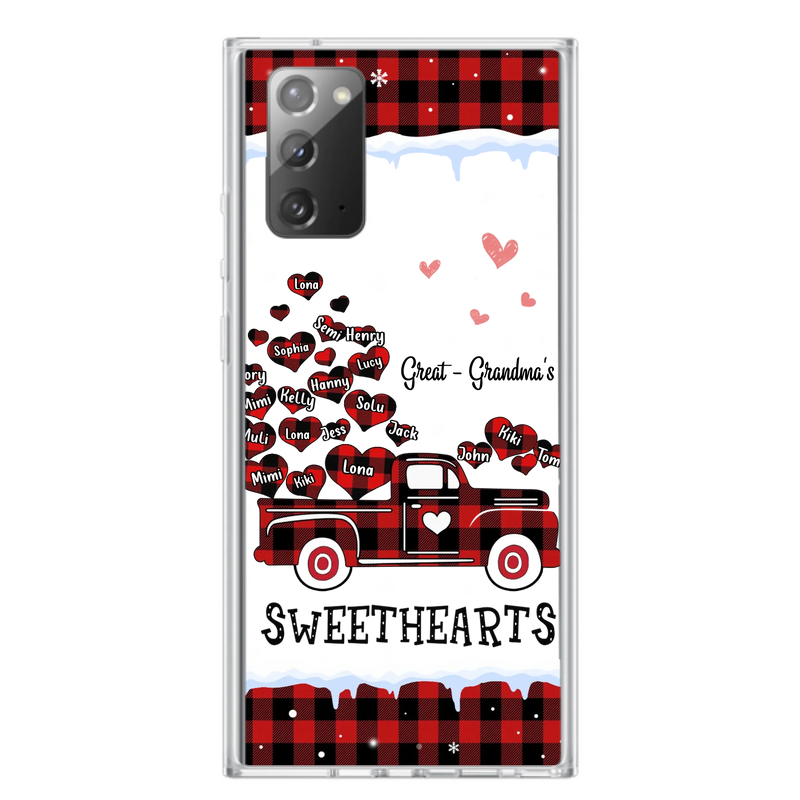 Personalized Grandma Phone Case - Gift Idea For Grandma - Upto 20 Children - Great - Grandma's Sweethearts - Case For iPhone/Samsung