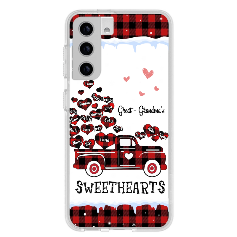 Personalized Grandma Phone Case - Gift Idea For Grandma - Upto 20 Children - Great - Grandma's Sweethearts - Case For iPhone/Samsung