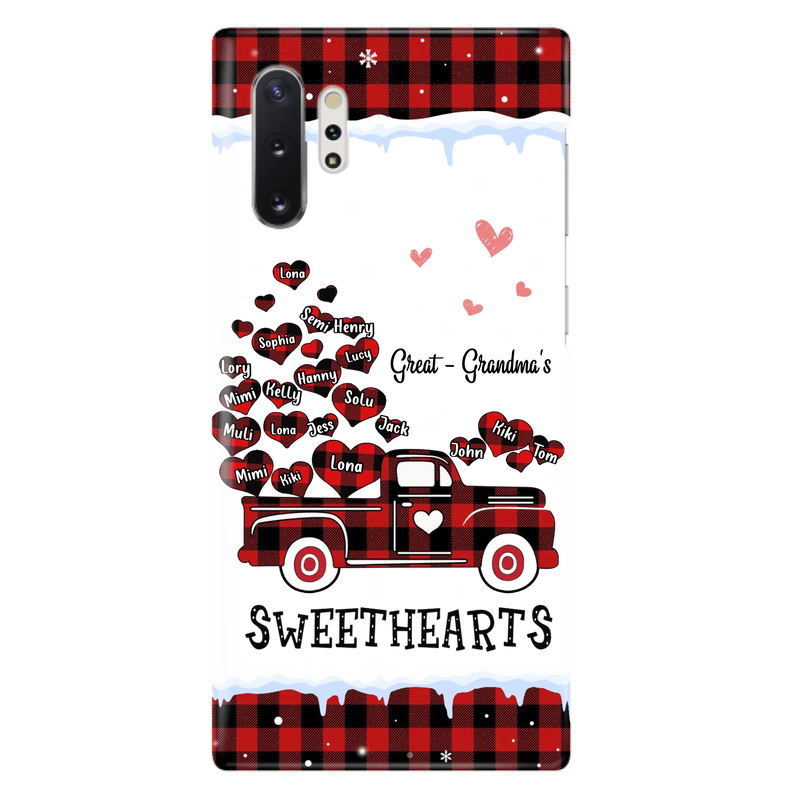 Personalized Grandma Phone Case - Gift Idea For Grandma - Upto 20 Children - Great - Grandma's Sweethearts - Case For iPhone/Samsung