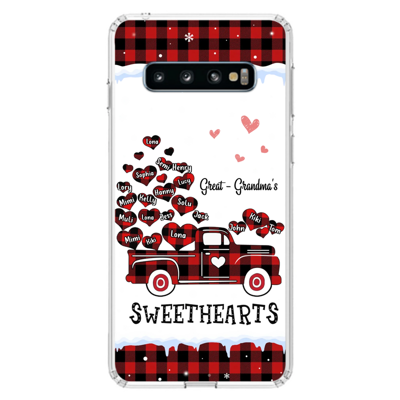 Personalized Grandma Phone Case - Gift Idea For Grandma - Upto 20 Children - Great - Grandma's Sweethearts - Case For iPhone/Samsung