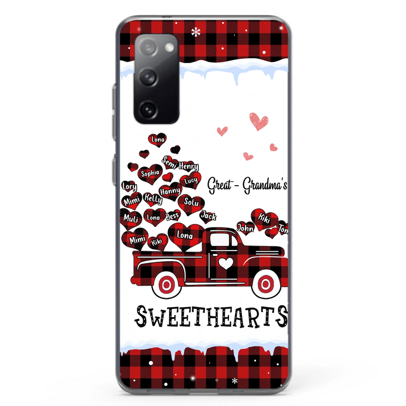 Personalized Grandma Phone Case - Gift Idea For Grandma - Upto 20 Children - Great - Grandma's Sweethearts - Case For iPhone/Samsung