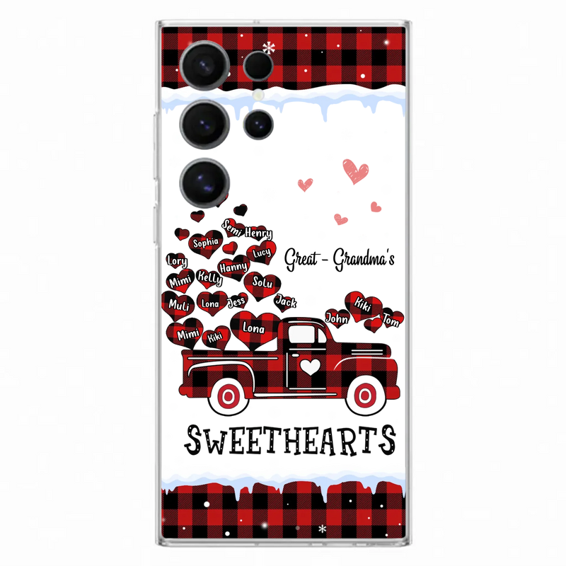 Personalized Grandma Phone Case - Gift Idea For Grandma - Upto 20 Children - Great - Grandma's Sweethearts - Case For iPhone/Samsung