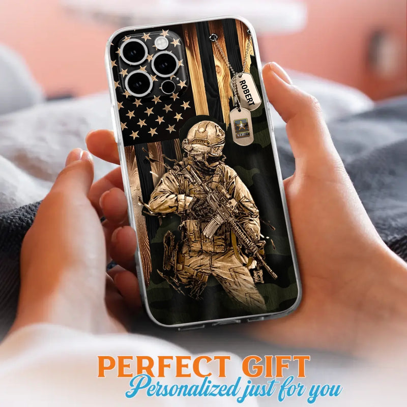 Custom Personalized Veteran iPhone/ Samsung Phone Case - Gift Idea For Veteran
