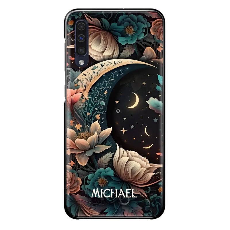 Custom Personalized Cottagecore Floral Sun Moon Stars Phone Case -  Case For iPhone/Samsung