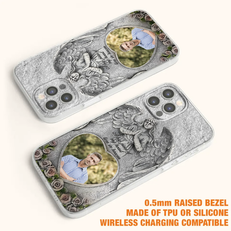 Custom Personalized Memorial Photo Phone Case - Memorial Gift Idea For Family Member - A Big Piece Of My Heart Lives In Heaven - Case For iPhone/Samsung