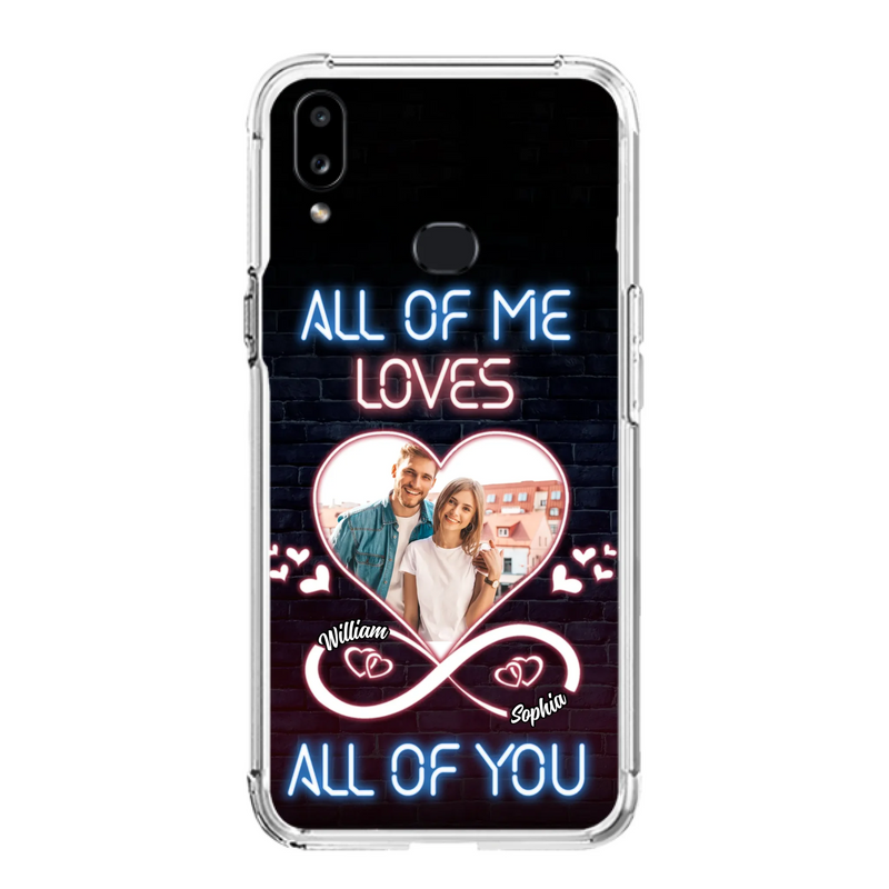 Custom Personalized Couple Photo Phone Case - Christmas Gift Idea For Couple/ Him/ Her - All Of Me Loves All Of You - Case For iPhone/Samsung