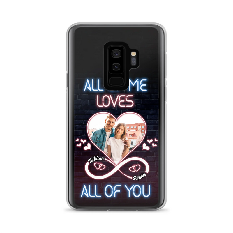 Custom Personalized Couple Photo Phone Case - Christmas Gift Idea For Couple/ Him/ Her - All Of Me Loves All Of You - Case For iPhone/Samsung
