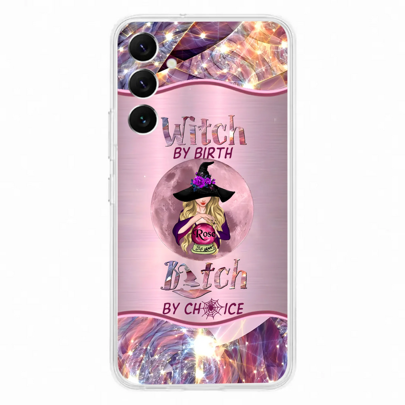 Personalized Witch Phone Case - Halloween Gift Idea For Witch Lovers - Case For iPhone/Samsung  - Witch By Birth Bitch By Choice