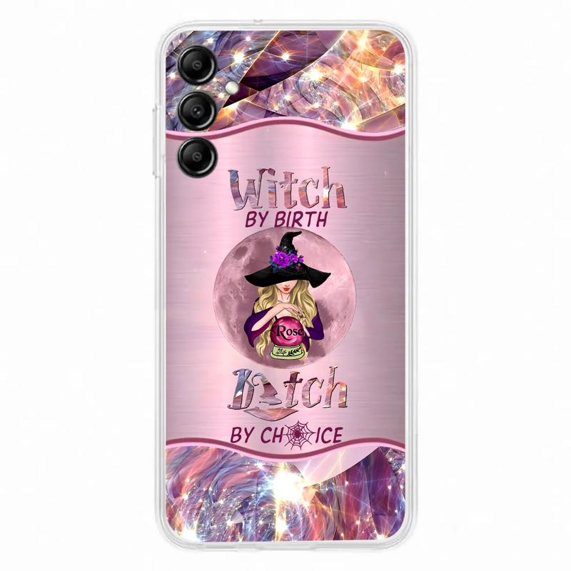 Personalized Witch Phone Case - Halloween Gift Idea For Witch Lovers - Case For iPhone/Samsung  - Witch By Birth Bitch By Choice
