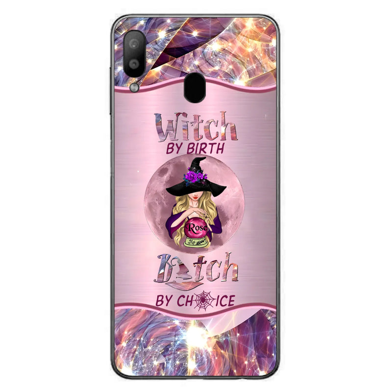 Personalized Witch Phone Case - Halloween Gift Idea For Witch Lovers - Case For iPhone/Samsung  - Witch By Birth Bitch By Choice