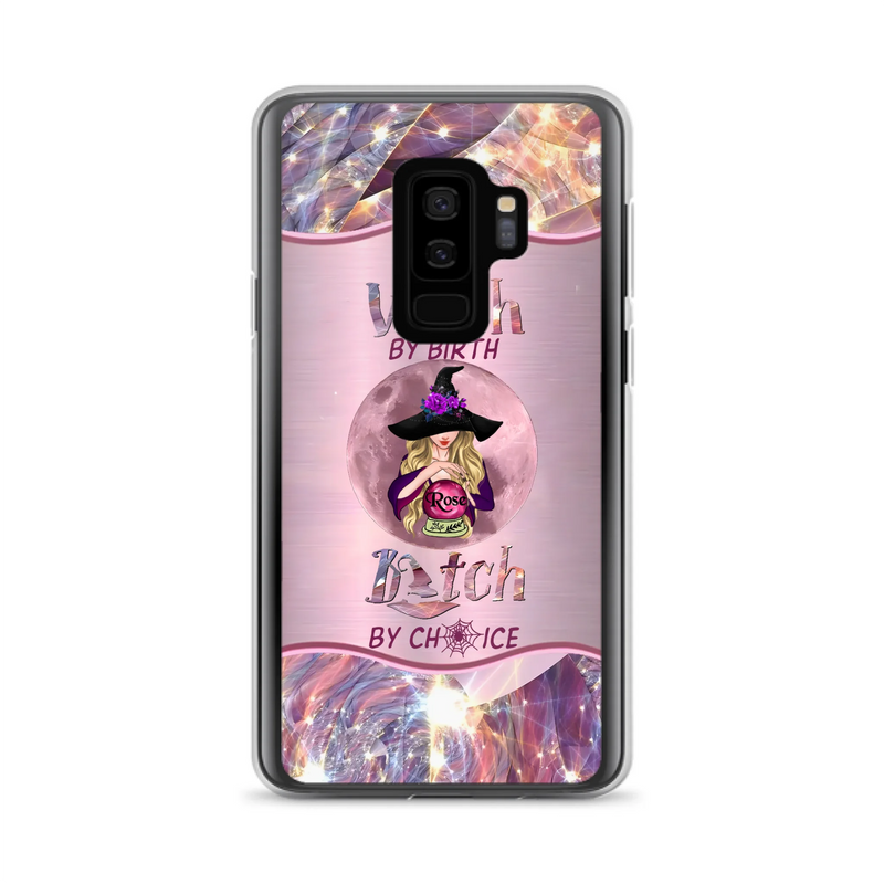Personalized Witch Phone Case - Halloween Gift Idea For Witch Lovers - Case For iPhone/Samsung  - Witch By Birth Bitch By Choice