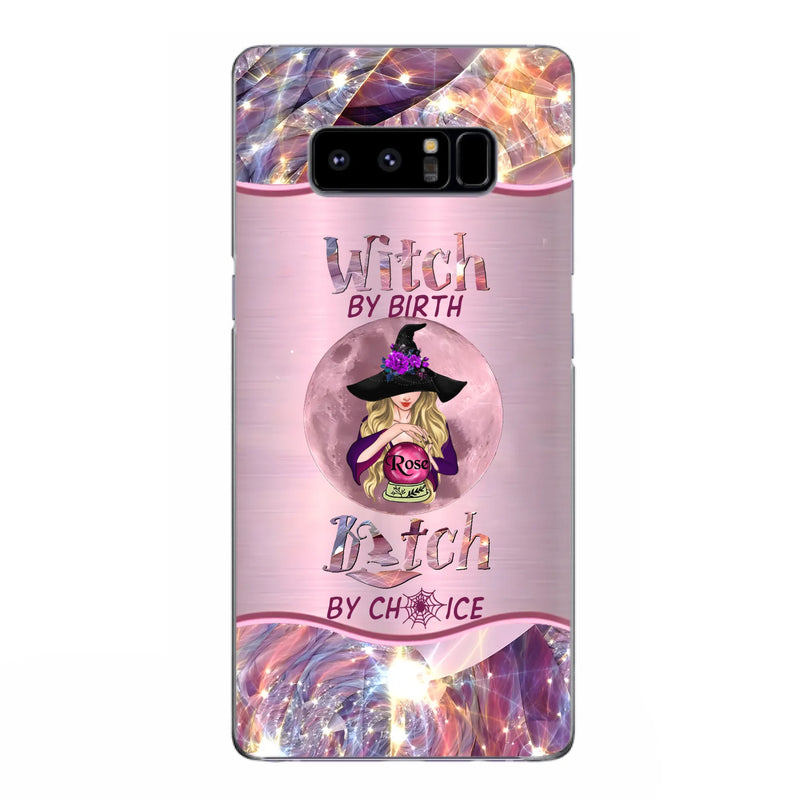 Personalized Witch Phone Case - Halloween Gift Idea For Witch Lovers - Case For iPhone/Samsung  - Witch By Birth Bitch By Choice