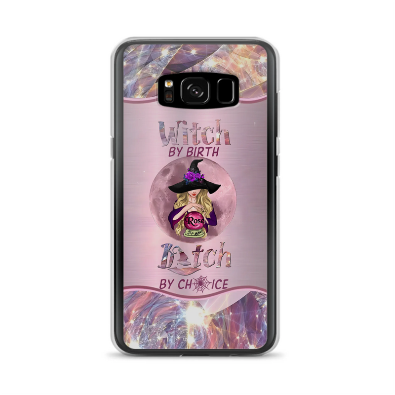 Personalized Witch Phone Case - Halloween Gift Idea For Witch Lovers - Case For iPhone/Samsung  - Witch By Birth Bitch By Choice