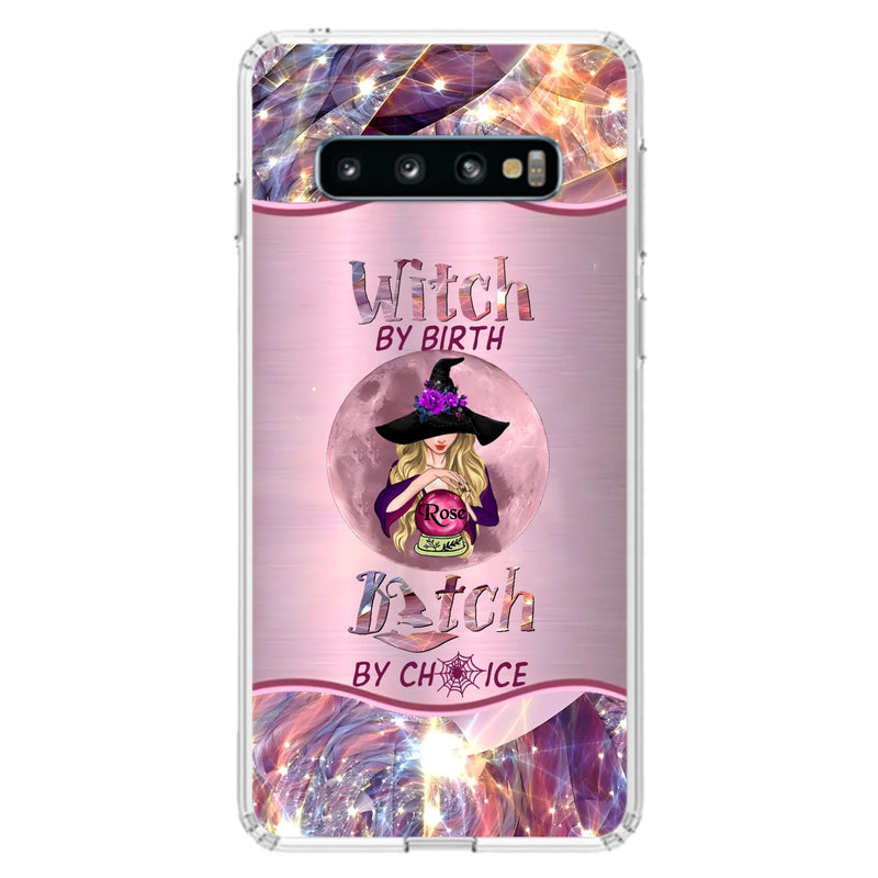 Personalized Witch Phone Case - Halloween Gift Idea For Witch Lovers - Case For iPhone/Samsung  - Witch By Birth Bitch By Choice