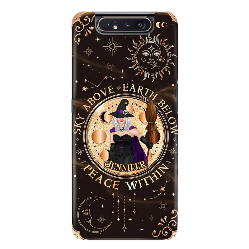 Custom Personalized Witch Phone Case - Halloween Gift Idea For Girl - Wiccan Decor/Pagan Decor - As Above So Below - Cases For iPhone And Samsung