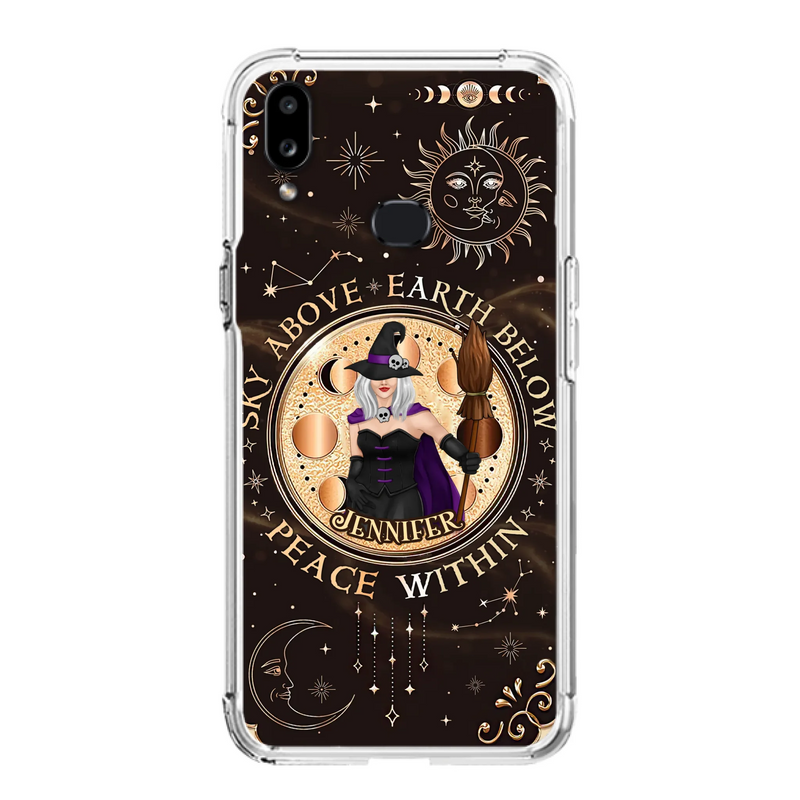 Custom Personalized Witch Phone Case - Halloween Gift Idea For Girl - Wiccan Decor/Pagan Decor - As Above So Below - Cases For iPhone And Samsung