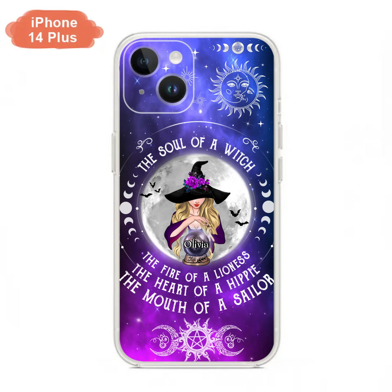 Personalized Witch Phone Case - Halloween Gift Idea For Witch Lovers - The Soul Of A Witch - Case For iPhone/Samsung