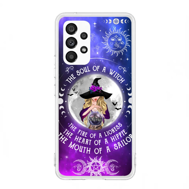 Personalized Witch Phone Case - Halloween Gift Idea For Witch Lovers - The Soul Of A Witch - Case For iPhone/Samsung