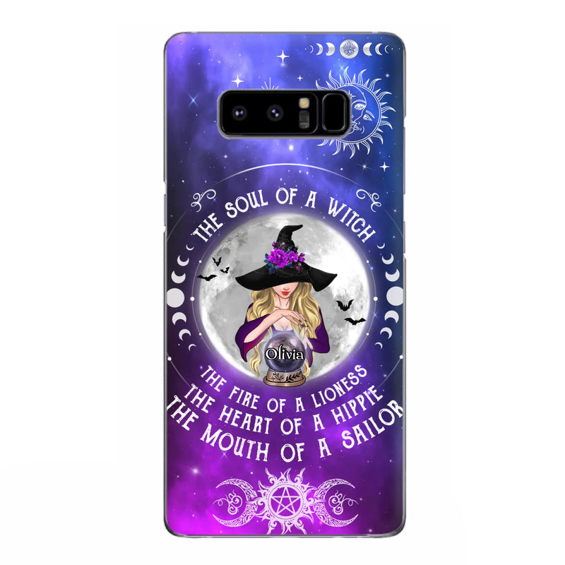 Personalized Witch Phone Case - Halloween Gift Idea For Witch Lovers - The Soul Of A Witch - Case For iPhone/Samsung