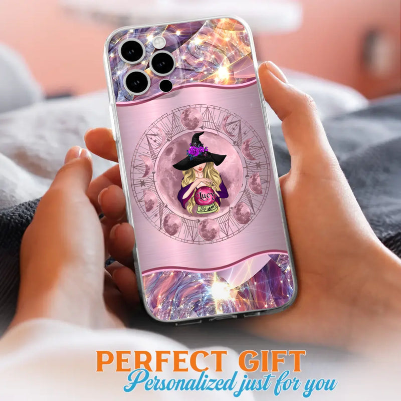 Personalized Witch Phone Case - Halloween Gift Idea For Witch Lovers - Case For iPhone/Samsung