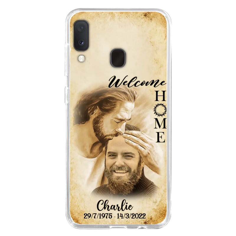 Custom Personalized Memorial Photo Phone Case - Memorial Gift Idea For Family Member/ Pet Owner - Welcome Home - Case For iPhone And Samsung