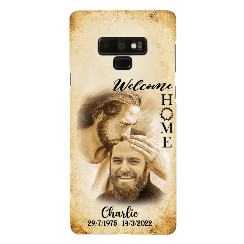 Custom Personalized Memorial Photo Phone Case - Memorial Gift Idea For Family Member/ Pet Owner - Welcome Home - Case For iPhone And Samsung