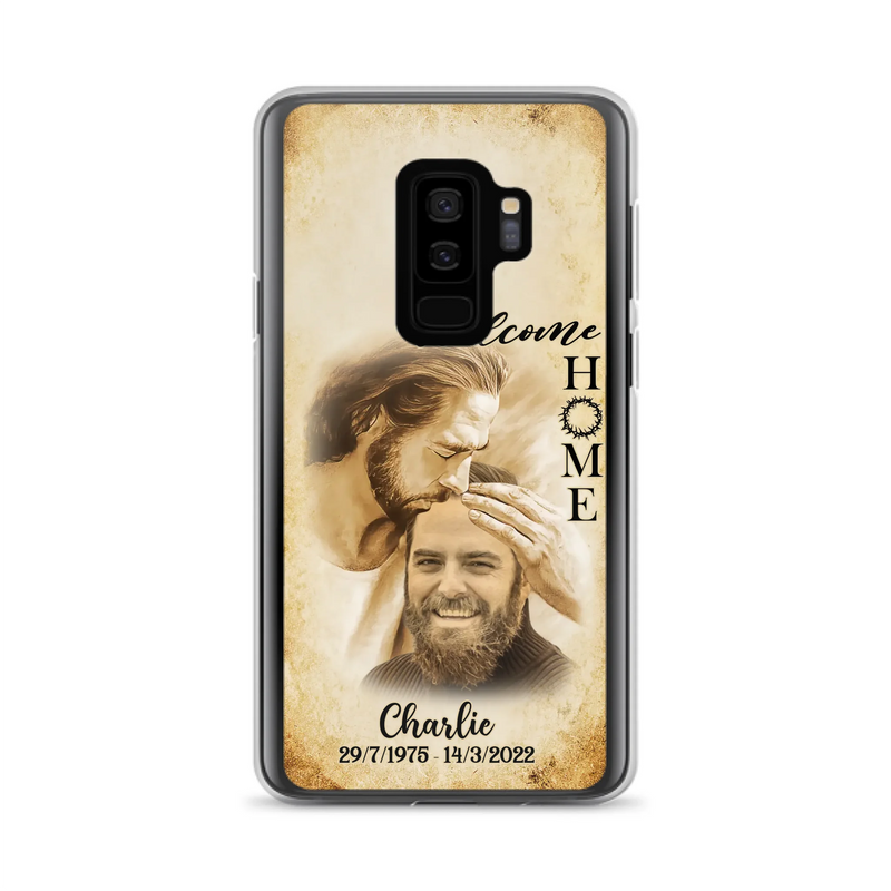 Custom Personalized Memorial Photo Phone Case - Memorial Gift Idea For Family Member/ Pet Owner - Welcome Home - Case For iPhone And Samsung