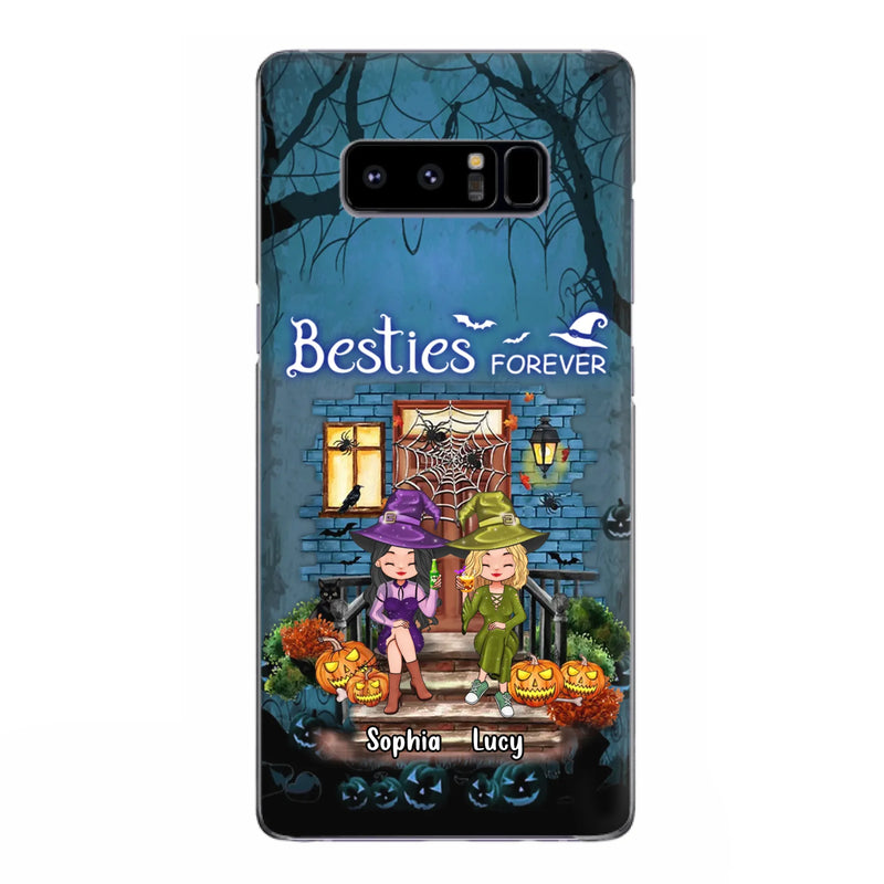 Custom Personalized Halloween Friend Phone Case - Upto 5 Friends - Halloween Gift Idea for Friends/Sisters - Besties Forever - Case for iPhone/Samsung