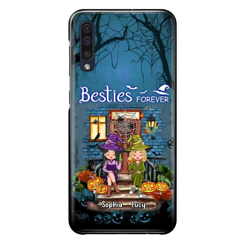 Custom Personalized Halloween Friend Phone Case - Upto 5 Friends - Halloween Gift Idea for Friends/Sisters - Besties Forever - Case for iPhone/Samsung