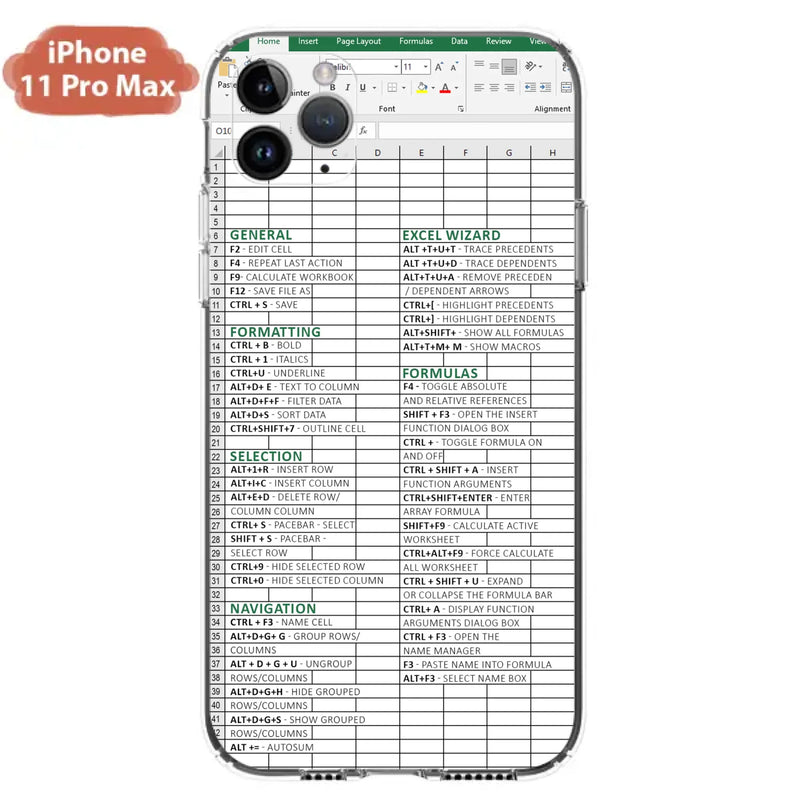 Personalized Excel Phone Case - Gift Idea For Excel Lovers - Cases For iPhone/Samsung