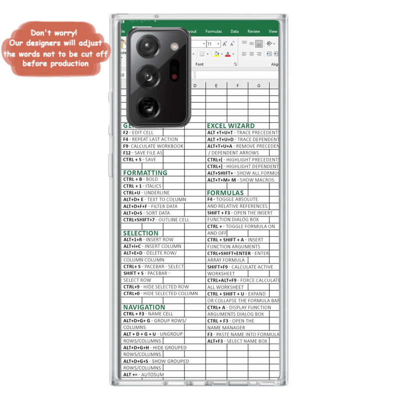 Personalized Excel Phone Case - Gift Idea For Excel Lovers - Cases For iPhone/Samsung