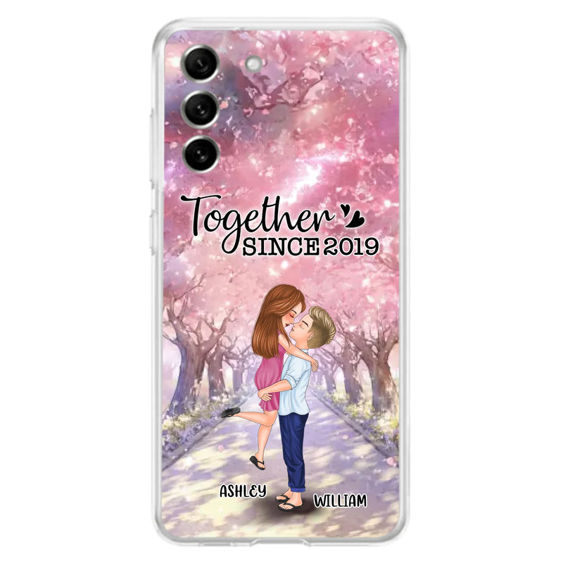 Personalized Couple Phone Case - Wedding/Anniversary Gift Idea for Couple - Together Since 2019 - Case For iPhone/Samsung