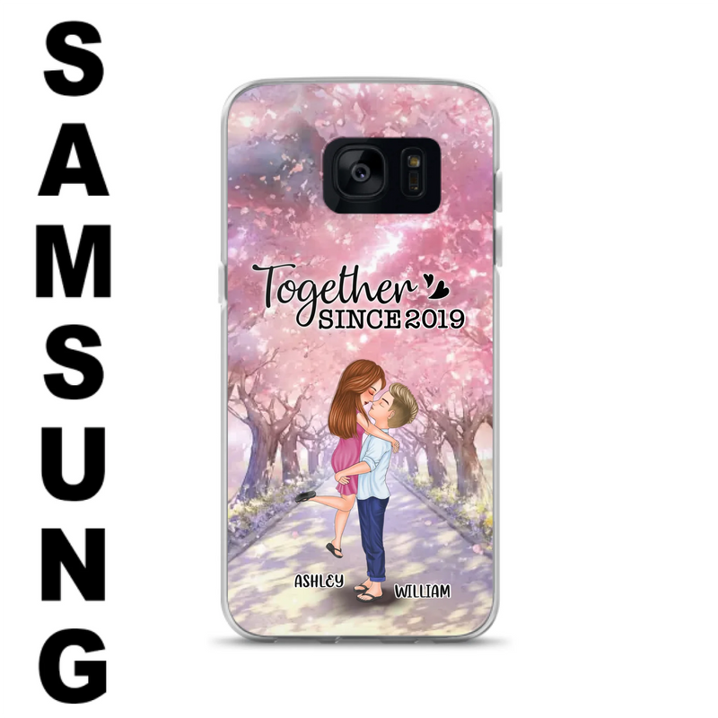 Personalized Couple Phone Case - Wedding/Anniversary Gift Idea for Couple - Together Since 2019 - Case For iPhone/Samsung