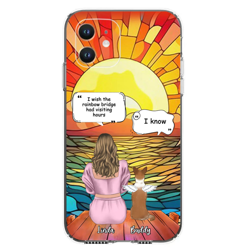Custom Personalized Memorial Dog Phone Case - Upto 4 Dogs - Memorial Gift Idea For Dog Owners - Case for iPhone/Samsung