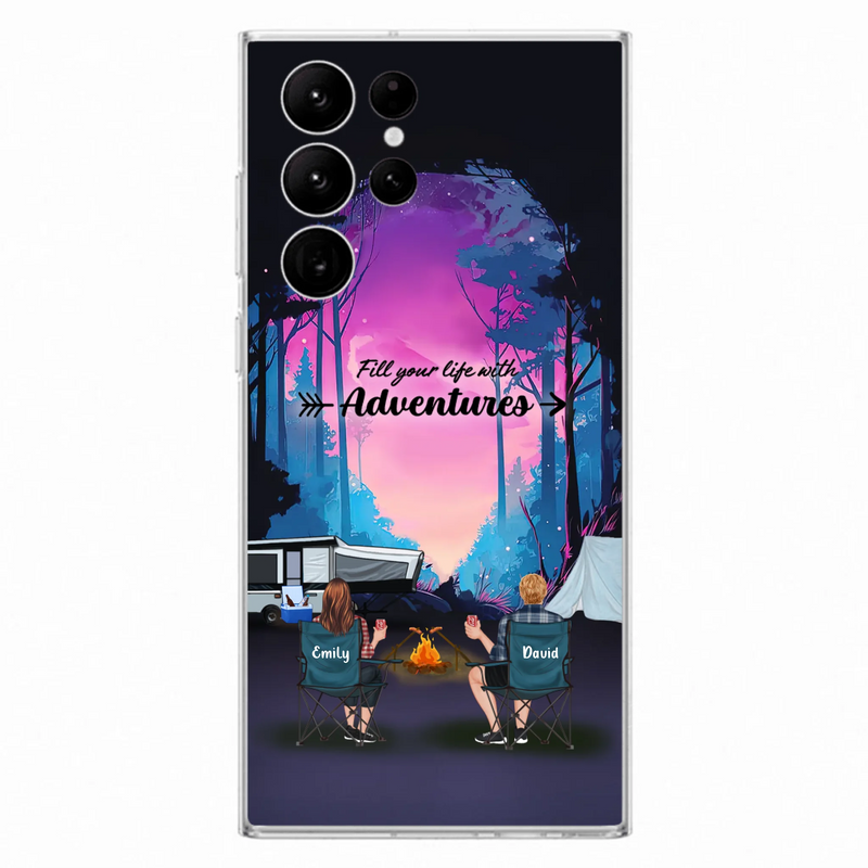 Personalized Camping Phone Case - Full Option - Best Gift For Camping Lovers - Fill Your Life With Adventures - Case For iPhone/Samsung