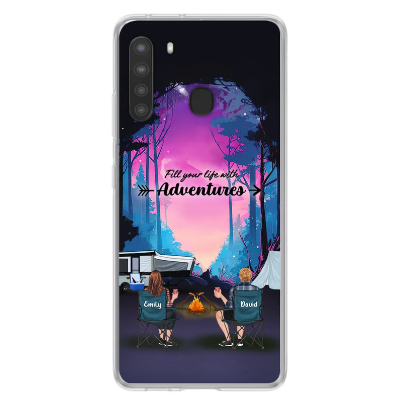 Personalized Camping Phone Case - Full Option - Best Gift For Camping Lovers - Fill Your Life With Adventures - Case For iPhone/Samsung