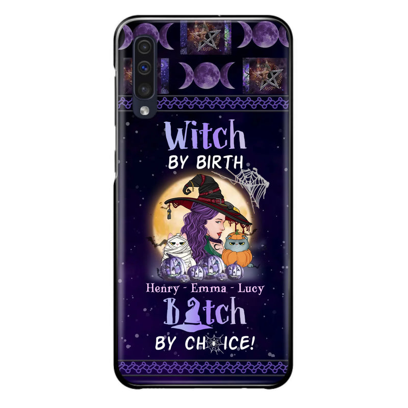 Personalized Witch Mom Phone Case - Gift Idea For Halloween/Witch/Pet Lovers - Witch By Birth Bitch By Choice - Case For iPhone/Samsung