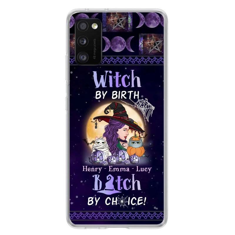 Personalized Witch Mom Phone Case - Gift Idea For Halloween/Witch/Pet Lovers - Witch By Birth Bitch By Choice - Case For iPhone/Samsung